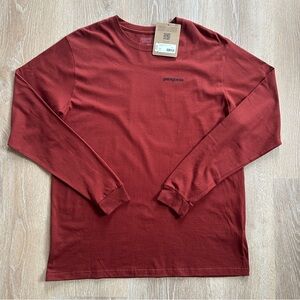 Patagonia Men's Long-Sleeve P-6 Logo Cotton T-Shirt Regular Fit (NWT)